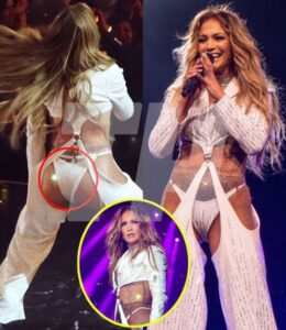 Jennifer Lopez stepped out of the gym with her famous curves on full display in gold patterned leggings. But accidentally let others misunderstand that the pants are dangerous.